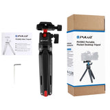 PULUZ Mini treppiede da tavolo tascabile in metallo con testa a sfera a 360 g...