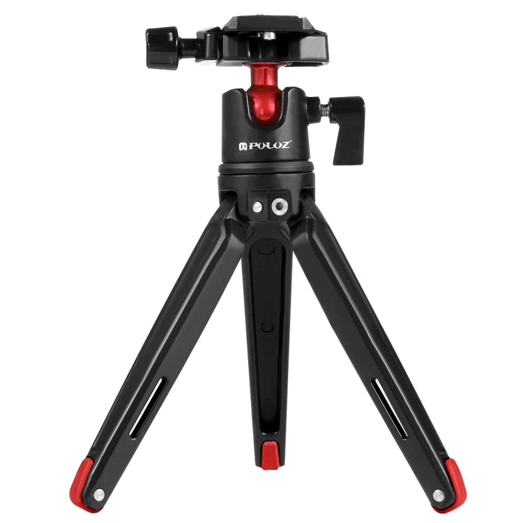 PULUZ Mini treppiede da tavolo tascabile in metallo con testa a sfera a 360 g...