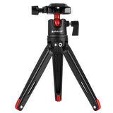 PULUZ Mini treppiede da tavolo tascabile in metallo con testa a sfera a 360 g...