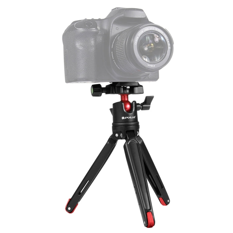 PULUZ Mini treppiede da tavolo tascabile in metallo con testa a sfera a 360 g...