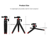 PULUZ Mini treppiede da tavolo tascabile in metallo con testa a sfera a 360 g...