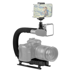 Tragbares DV-Stabilisator-Set in U/C-Form von PULUZ mit Stativkopf ...