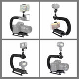 Tragbares DV-Stabilisator-Set in U/C-Form von PULUZ mit Stativkopf ...