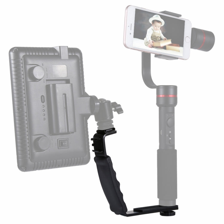 Supporto per impugnatura portatile con staffa a forma di L PULUZ con supporti...