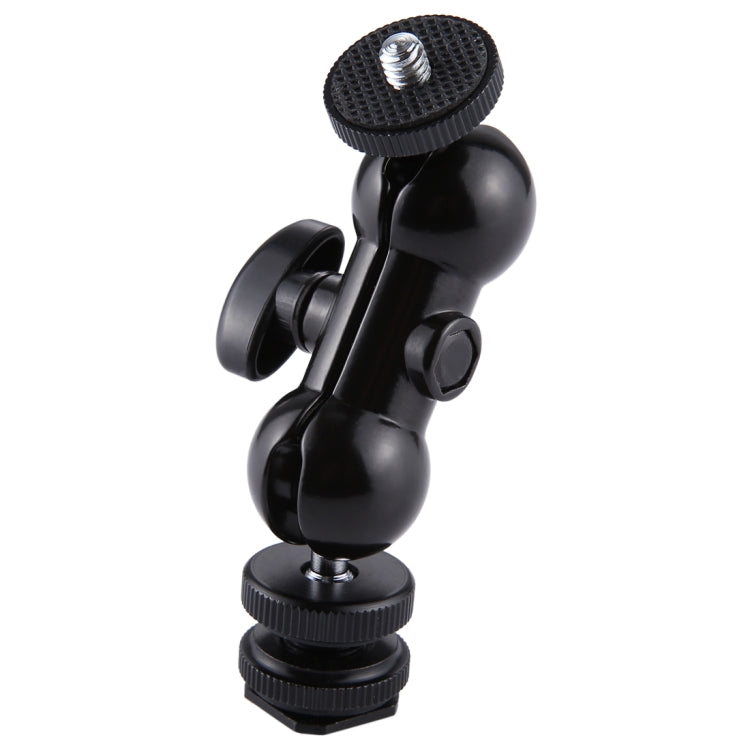PULUZ Flash Hot Shoe Testa a sfera girevole Vite per treppiede da 1/4 di poll...