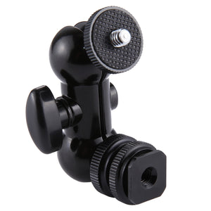 Tête sphérique pivotante PULUZ Flash Hot Shoe 1/4 pouce pour trépied...