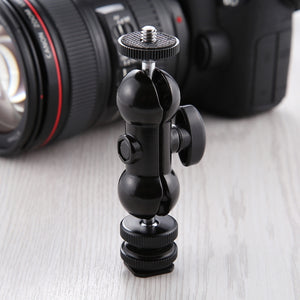 Tête sphérique pivotante PULUZ Flash Hot Shoe 1/4 pouce pour trépied...