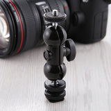 Tête sphérique pivotante PULUZ Flash Hot Shoe 1/4 pouce pour trépied...
