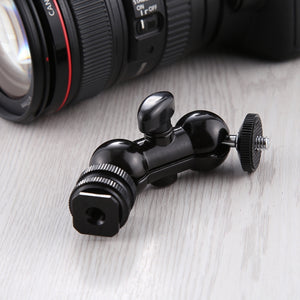 Tête sphérique pivotante PULUZ Flash Hot Shoe 1/4 pouce pour trépied...