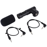 PULUZ Microfono professionale per interviste audio stereo da 3,5 mm per regis...