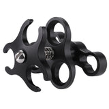 PULUZ Morsetto a sfera tripla Staffa per fotocamera subacquea Morsetto per to...