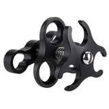 PULUZ Morsetto a sfera tripla Staffa per fotocamera subacquea Morsetto per to...