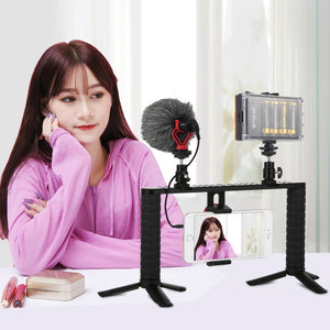 PULUZ Microfono professionale per interviste a condensatore video shotgun con...