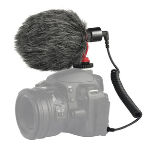 PULUZ Microfono professionale per interviste a condensatore video shotgun con...