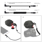 PULUZ Microfono professionale per interviste a condensatore video shotgun con...