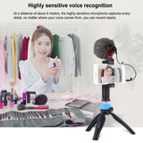 PULUZ Microfono professionale per interviste a condensatore video shotgun con...