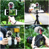 PULUZ Microfono professionale per interviste a condensatore video shotgun con...