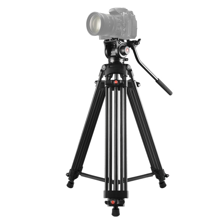 PULUZ Treppiede professionale per videocamera resistente in lega di alluminio...