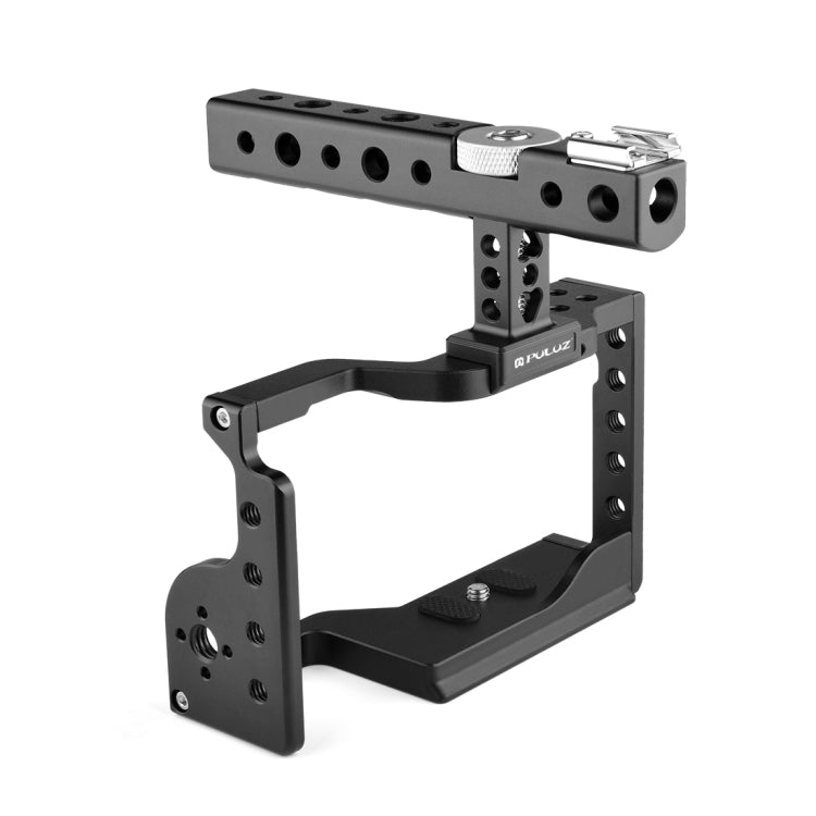 Stabilizzatore gabbia videocamera PULUZ con maniglia per Sony A6600 / ILCE-66...