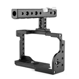 Stabilizzatore gabbia videocamera PULUZ con maniglia per Sony A6600 / ILCE-66...