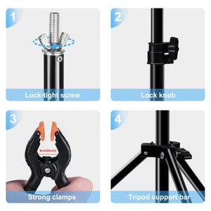 Support de barre transversale d'arrière-plan, support d'arrière-plan pour studio photo