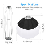 PULUZ Lanterna pieghevole Softbox SpeedLite Flash Light Diffusore pieghevole ...