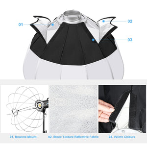 PULUZ Lanterna pieghevole Softbox SpeedLite Flash Light Diffusore pieghevole ...