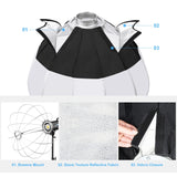 PULUZ Lanterna pieghevole Softbox SpeedLite Flash Light Diffusore pieghevole ...