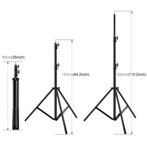 Trépied pliable PULUZ en 3 sections, hauteur 2,8 m, pour éclairage...