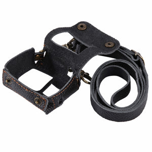 PULUZ per GoPro HERO7 Nero /6 /5 Custodia in vera pelle con texture litchi co...