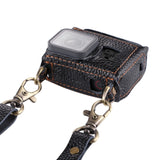 PULUZ per GoPro HERO7 Nero /6 /5 Custodia in vera pelle con texture litchi co...