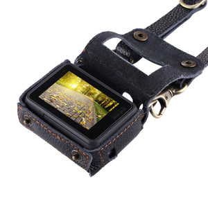 PULUZ per GoPro HERO7 Nero /6 /5 Custodia in vera pelle con texture litchi co...