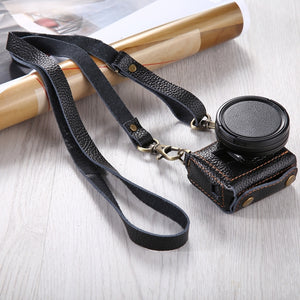 PULUZ per GoPro HERO7 Nero /6 /5 Custodia in vera pelle con texture litchi co...