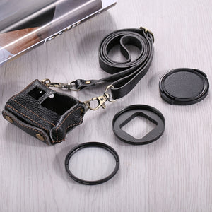 PULUZ per GoPro HERO7 Nero /6 /5 Custodia in vera pelle con texture litchi co...