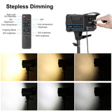 PULUZ 220V 150W Luce video da studio 3200K-5600K Sistema di dissipazione del ...