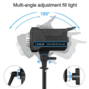 PULUZ 220V 150W Luce video da studio 3200K-5600K Sistema di dissipazione del ...