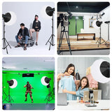 PULUZ 220V 150W Luce video da studio 3200K-5600K Sistema di dissipazione del ...