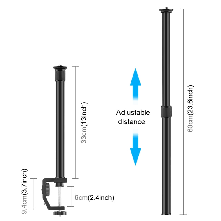 Kit supporto monopiede per asta centrale per estensione supporto luce PULUZ C...