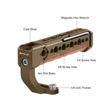 Maniglia superiore in legno per fotocamera PULUZ con supporto per slitta fred...