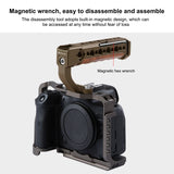 Maniglia superiore in legno per fotocamera PULUZ con supporto per slitta fred...