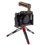 Maniglia superiore in legno per fotocamera PULUZ con supporto per slitta fred...
