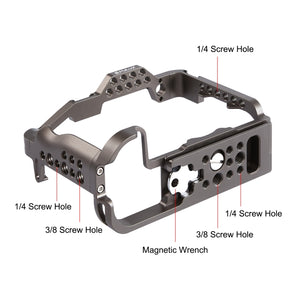 PULUZ Stabilizzatore Gabbia Videocamera per Canon EOS R5 / R5C / EOS R6 / R6 ...