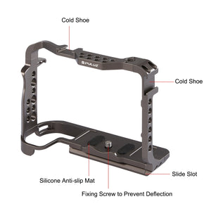 PULUZ Stabilizzatore Gabbia Videocamera per Canon EOS R5 / R5C / EOS R6 / R6 ...
