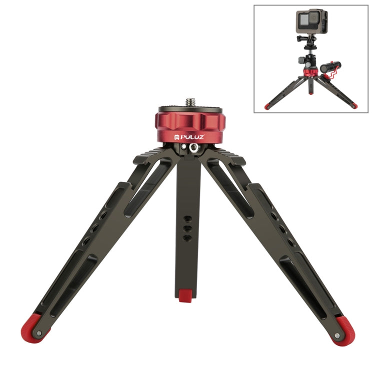 PULUZ Supporto per treppiede da tavolo per vlogging live con basi per scarpe ...