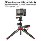 PULUZ Supporto per treppiede da tavolo per vlogging live con basi per scarpe ...