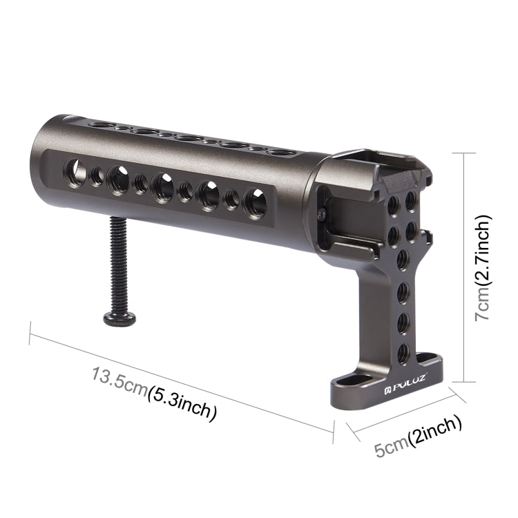 PULUZ Handheld-Videostabilisator, oberer Griff mit 3 Halterungen für...