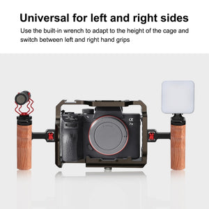 PULUZ 1/4 Zoll Schraube Universalkamera Seitlicher Holzgriff...