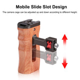 PULUZ Vite da 3/8 di pollice Maniglia laterale in legno per fotocamera univer...