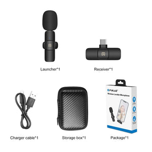 Microphone à réverbération à réduction de bruit sans fil PULUZ pour ...