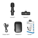 Microphone à réverbération à réduction de bruit sans fil PULUZ pour appareil...